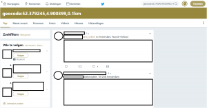 Tweets-geolocatie