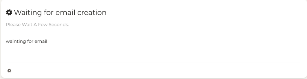 Afwachten aanmaken mail Afwachten aanmaken mail