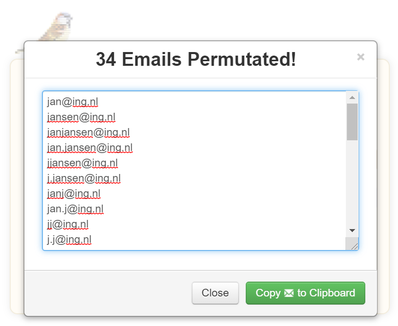 Email Permutator II