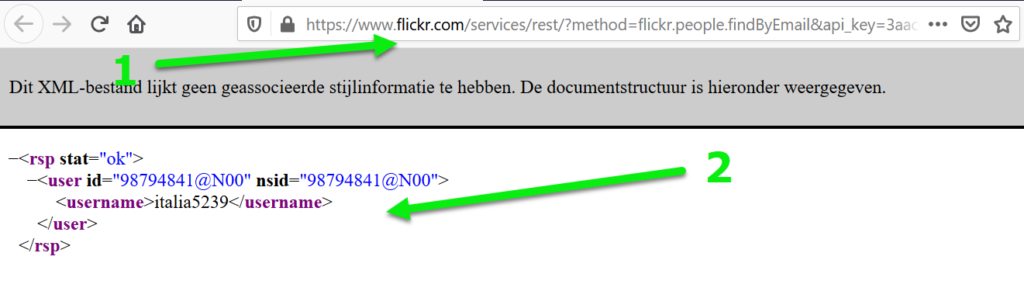 Flickr api url