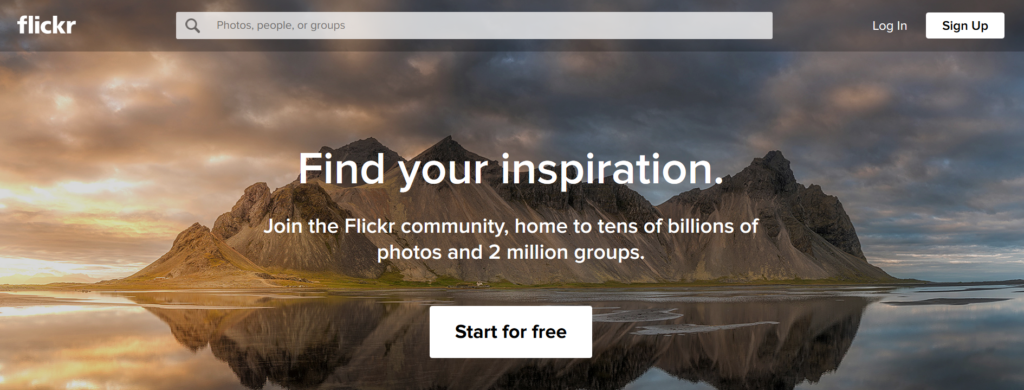 Flickr website