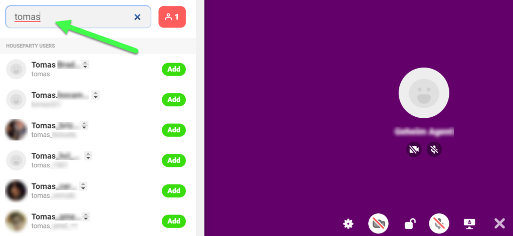 Houseparty users