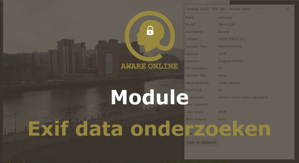 Module Exif data onderzoeken Module Exif data onderzoeken