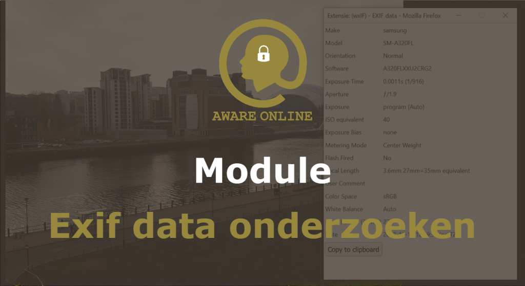 Module Exif data onderzoeken