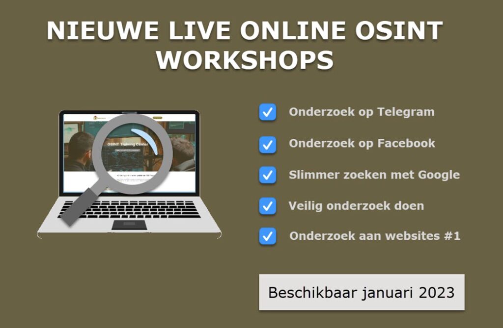 Nieuwe OSINT-workshops