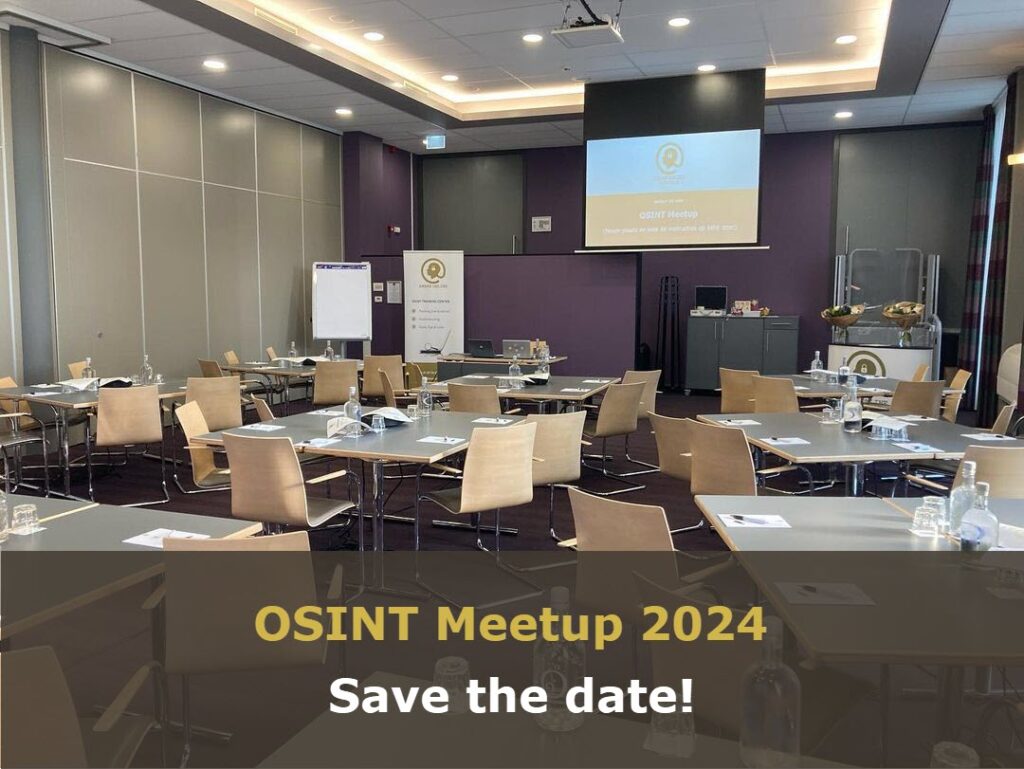 OSINT Meetup 2024 - Save the date OSINT Meetup 2024 - Save the date