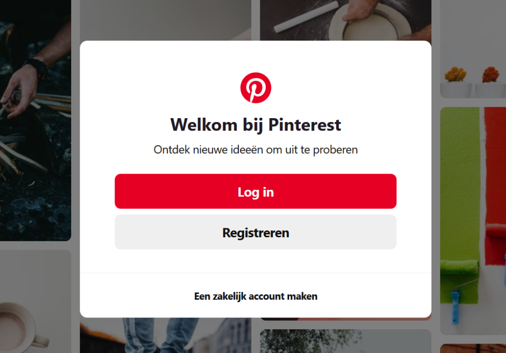 Pinterest welkom