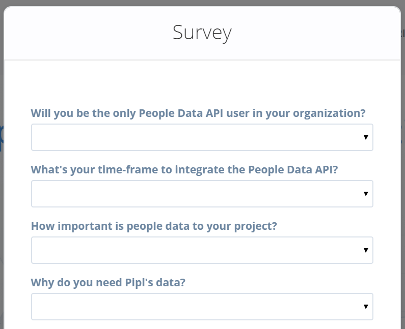 Pipl Survey