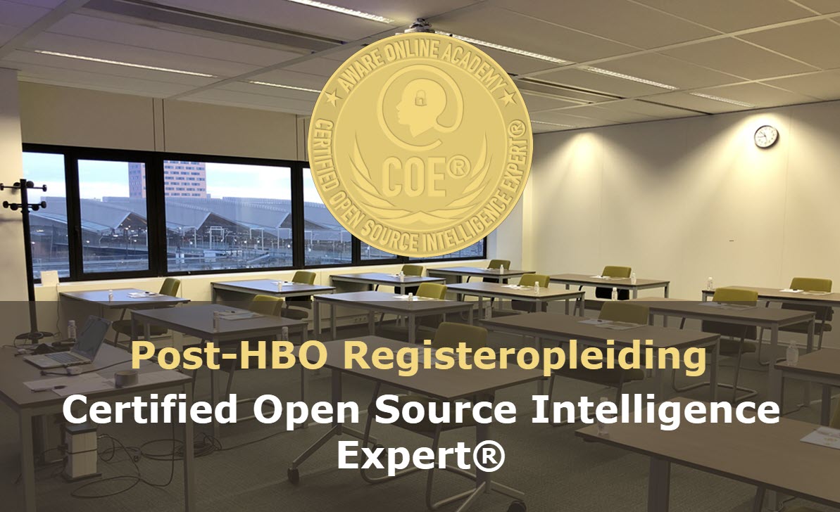 Post-HBO Registeropleiding Certified Open Source Intelligence Expert Post-HBO Registeropleiding - Certified Open Source Intelligence Expert®