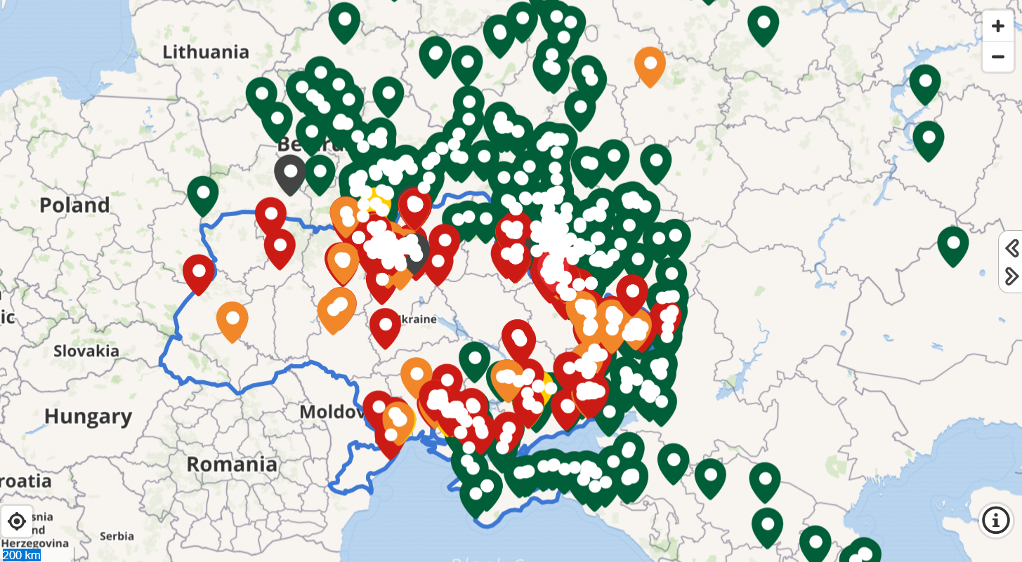 Russia-Ukraine Monitor Map
