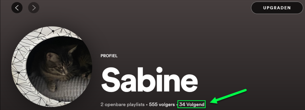 Spotify volgends