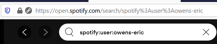 Spotify search by username