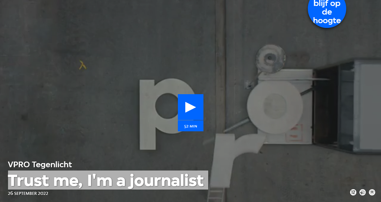 Trust me, I'm a journalist